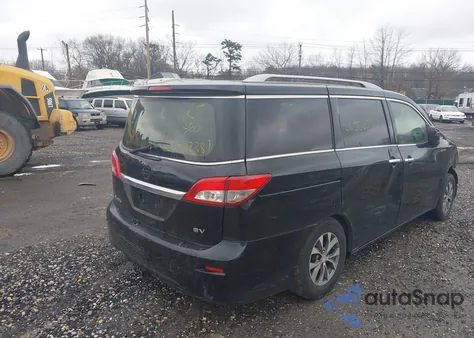2012 Nissan Quest S from USA, damaged, VIN JN8AE2KP7C9039782